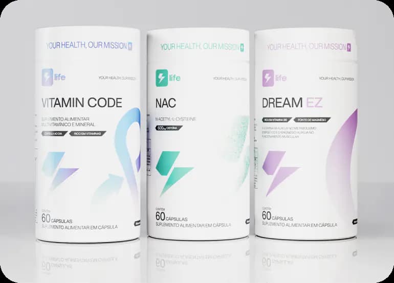 Frascos de Vitamin Code, NAC e Dream EZ