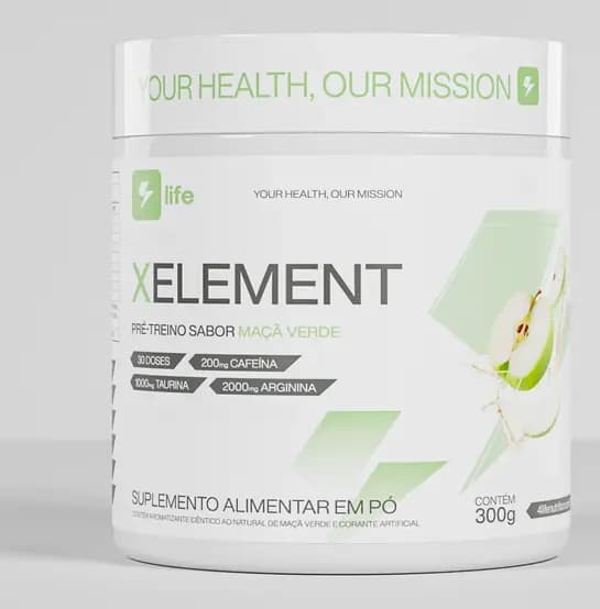 Pote de Xelement sabor maçã verde